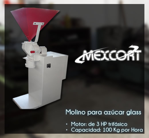 Molino para azucar glass